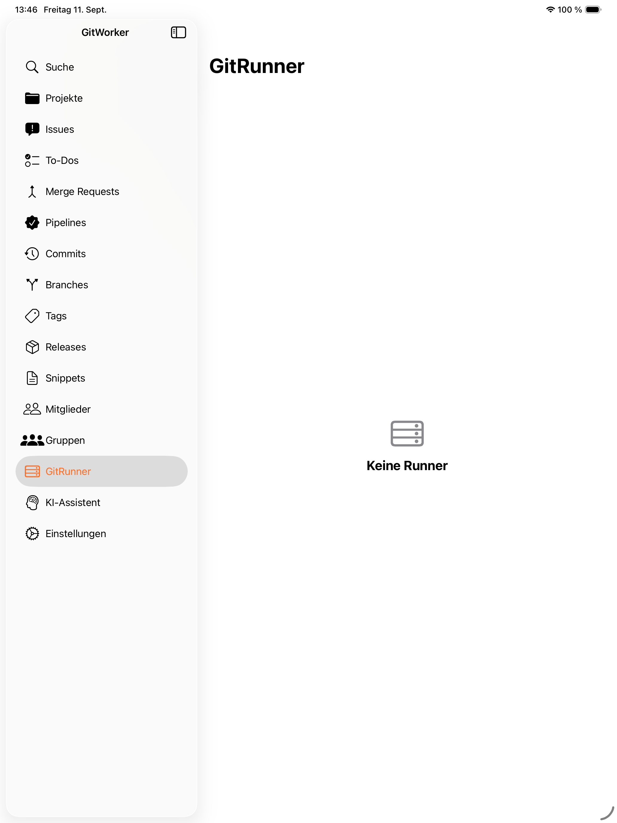 iPad GitLab Runner
