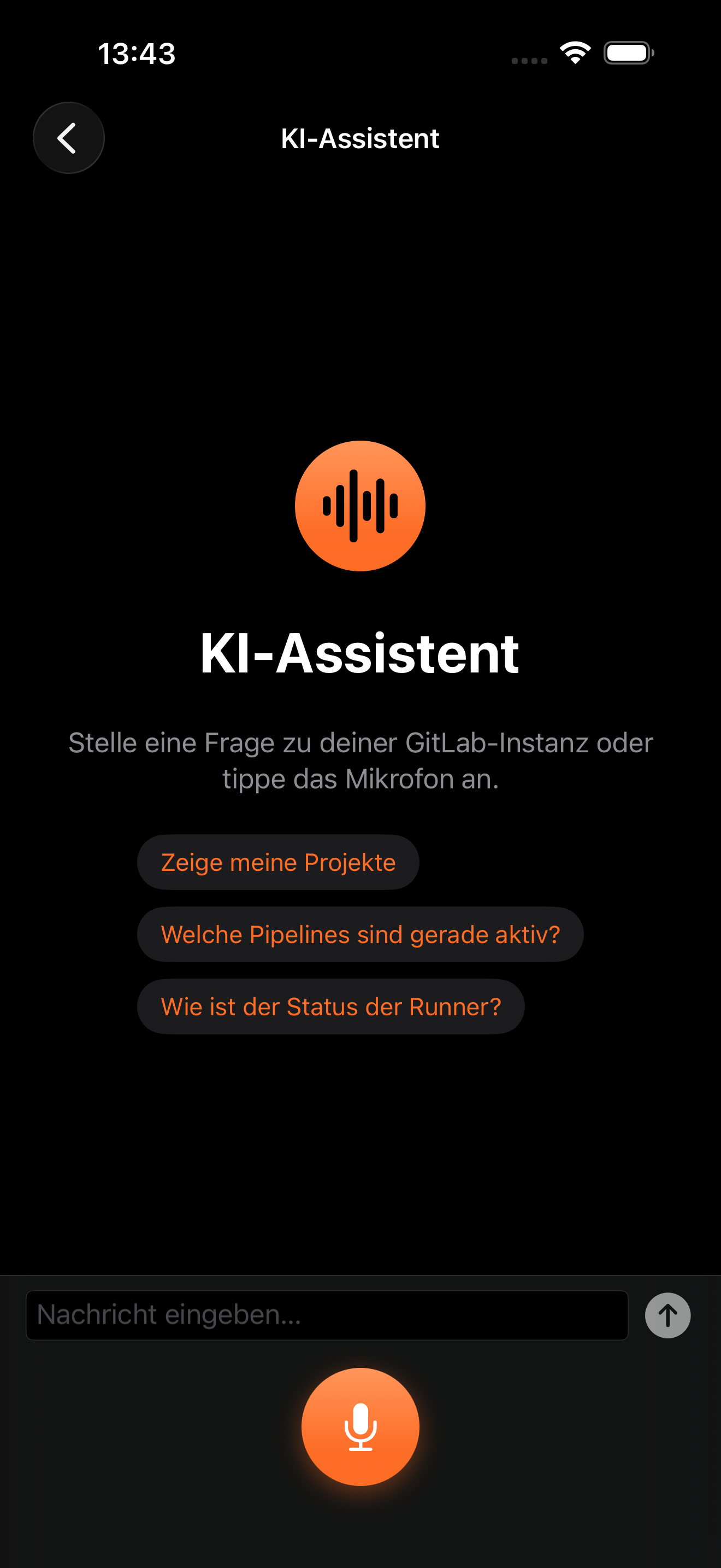 KI-Assistent Dark