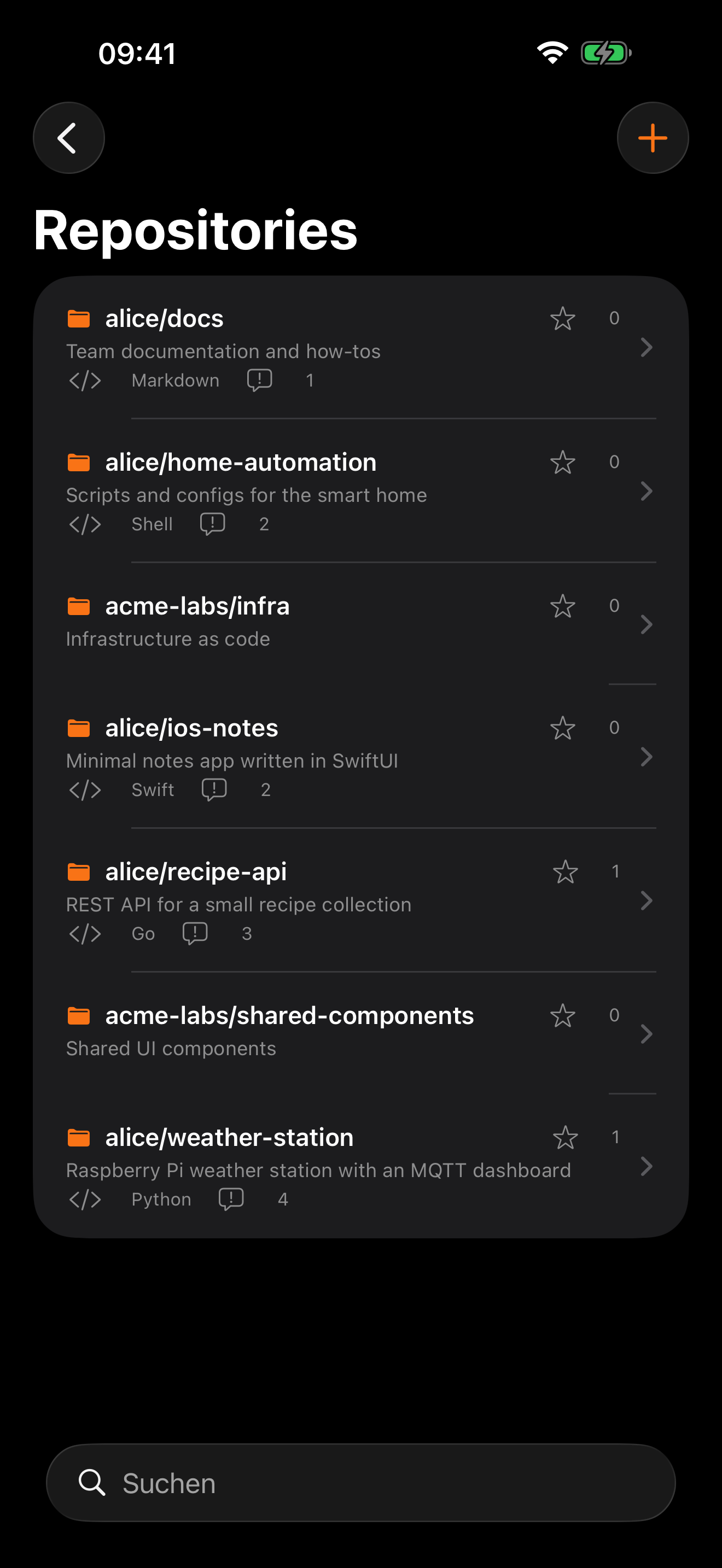 Repositories Dark