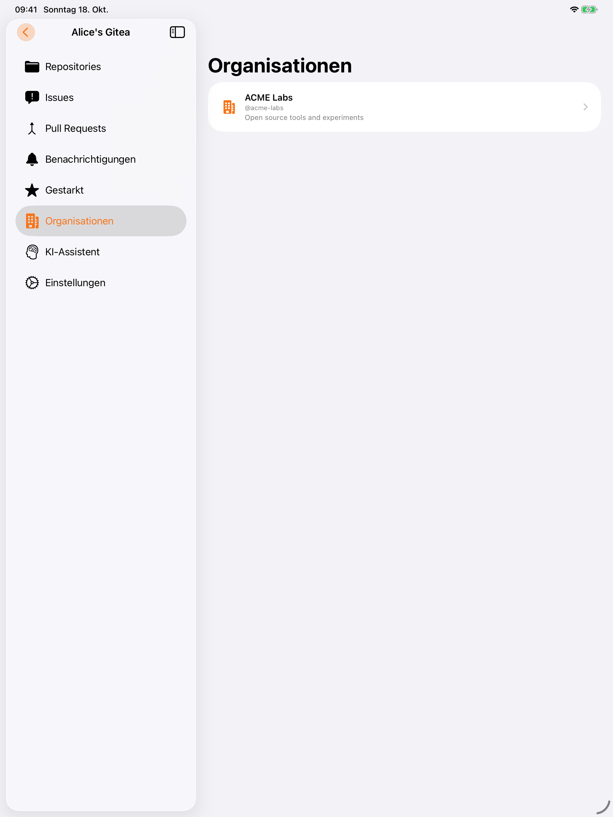 iPad Organisationen