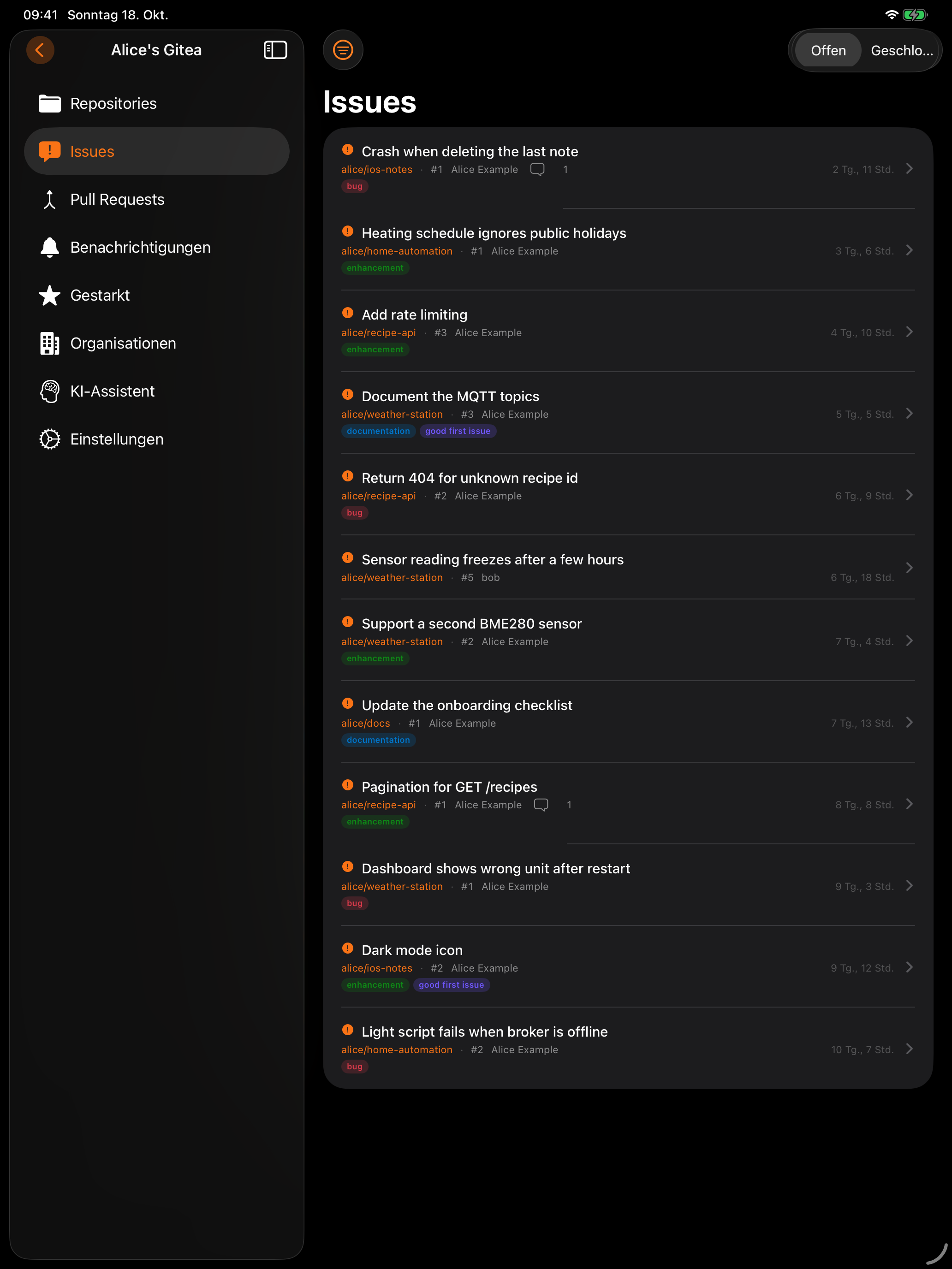 iPad Issues Dark
