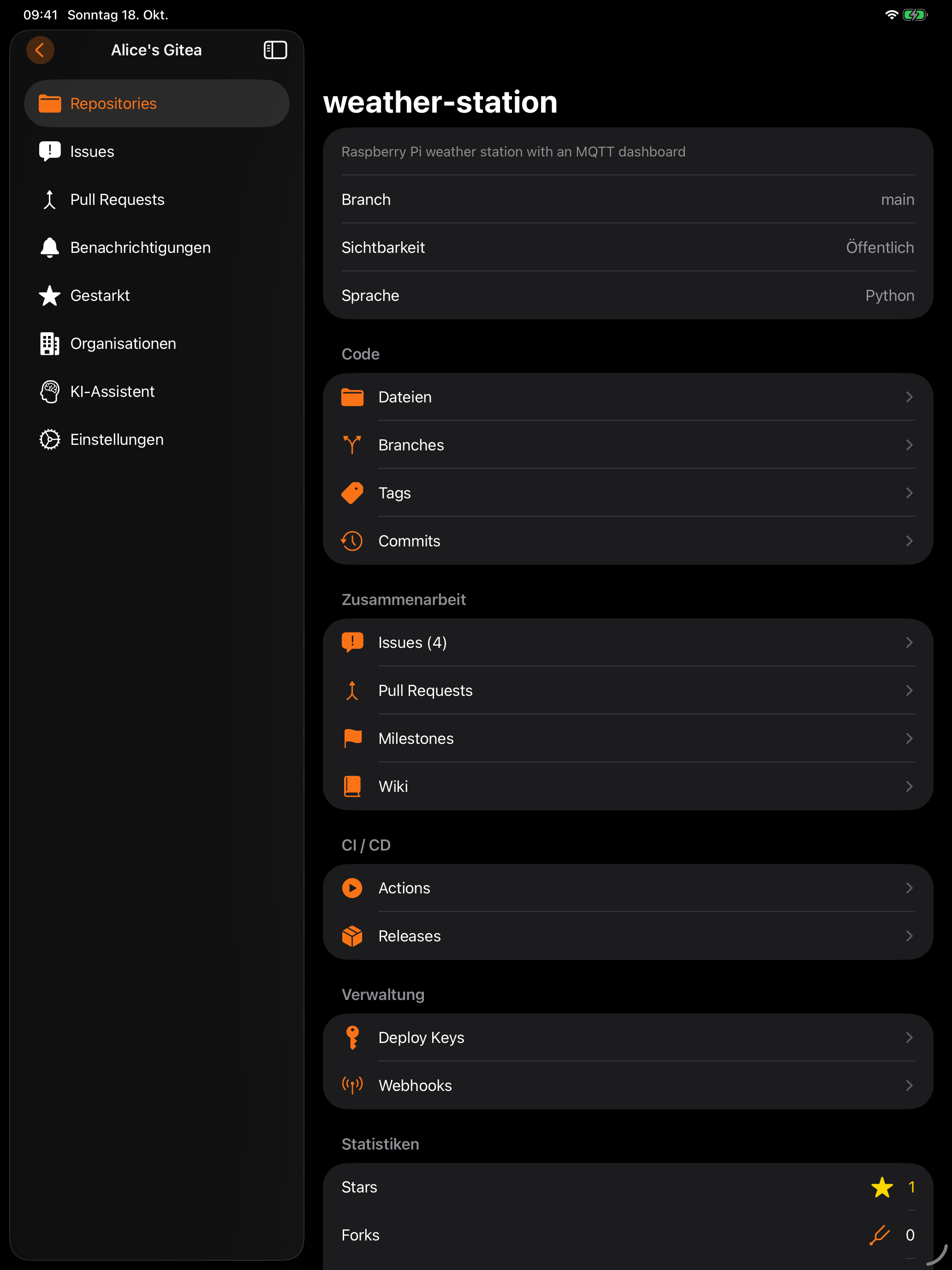 iPad Repository-Detail Dark