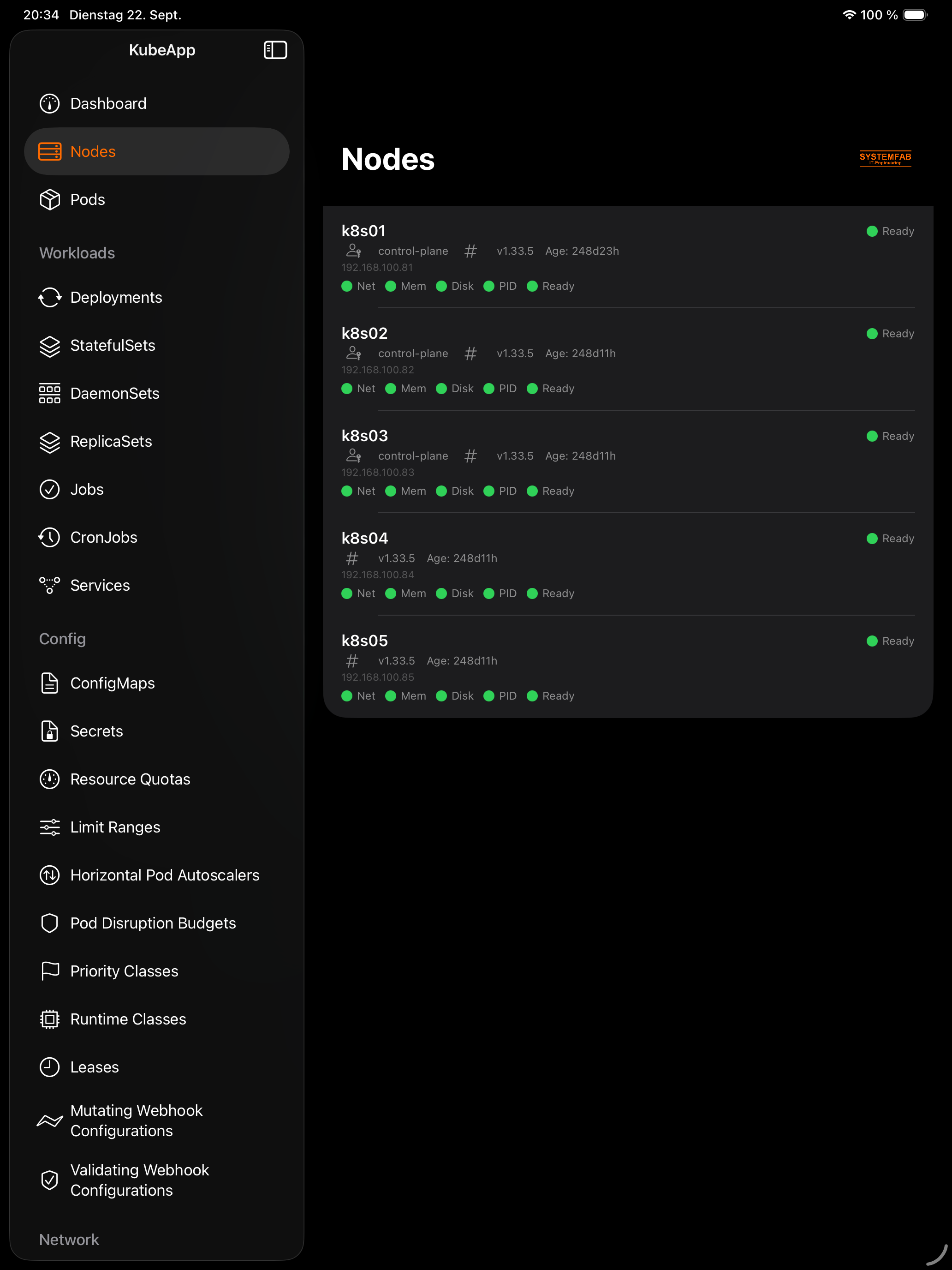 iPad Nodes Dark