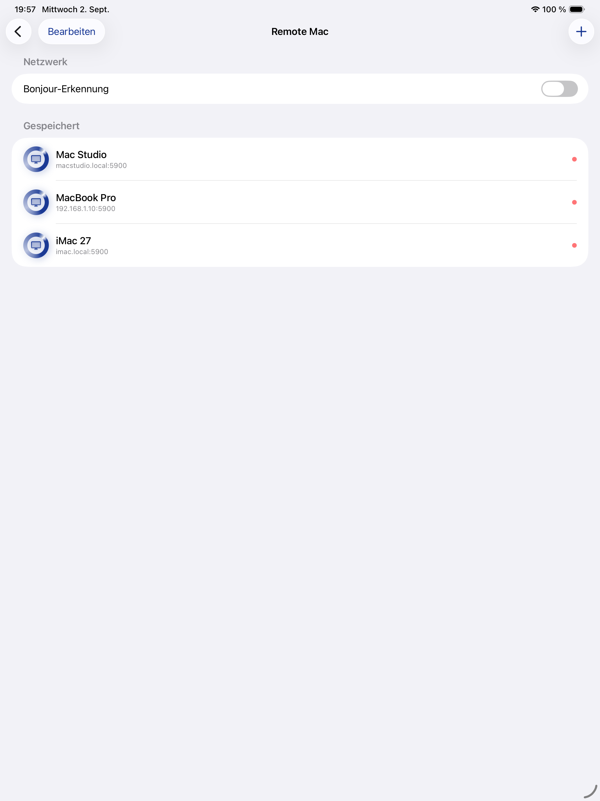 iPad Remote Mac