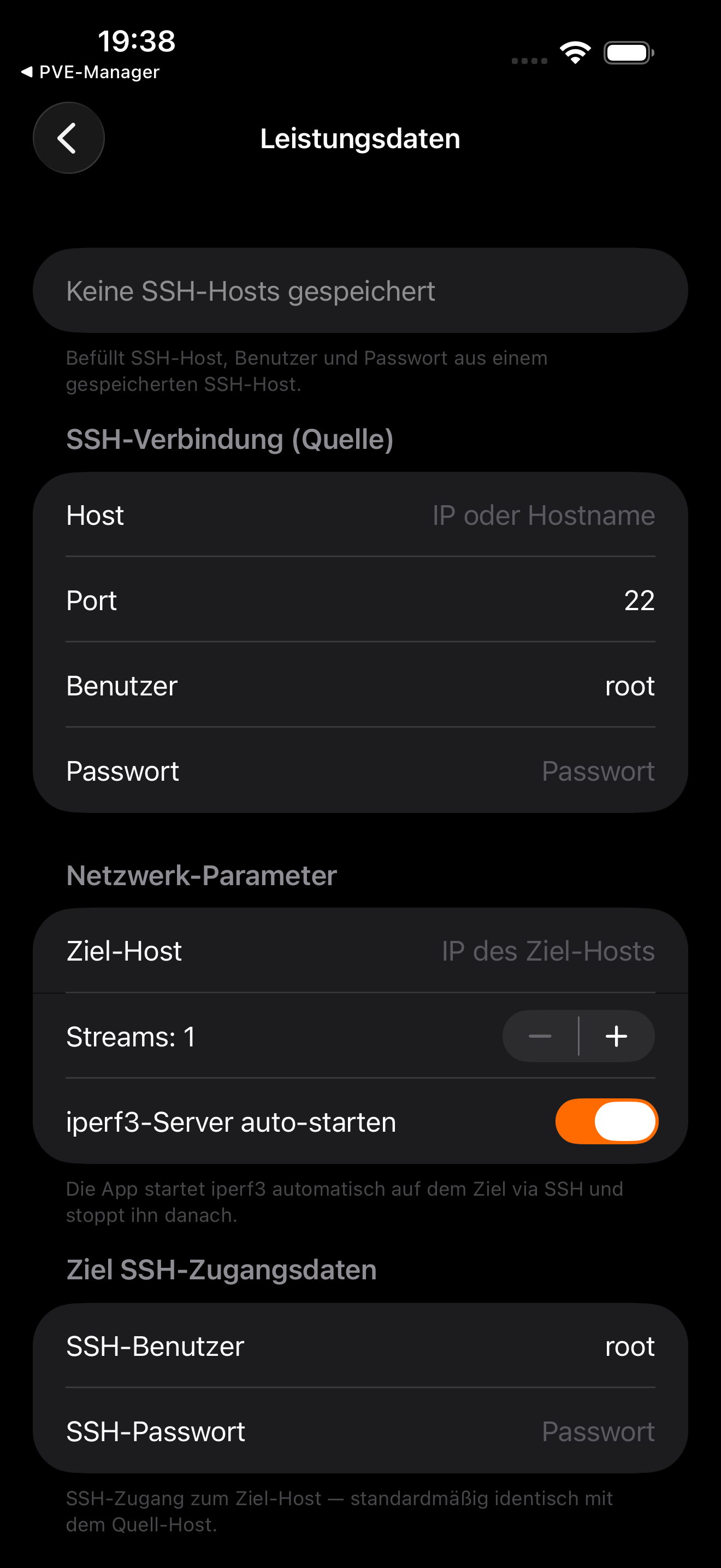 Leistungstest Dark